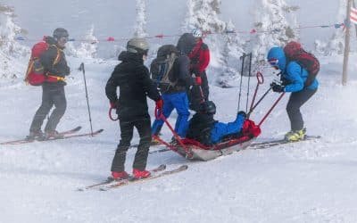 Skiunfall auf der Piste