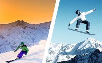 Skifahren oder Snowboarden