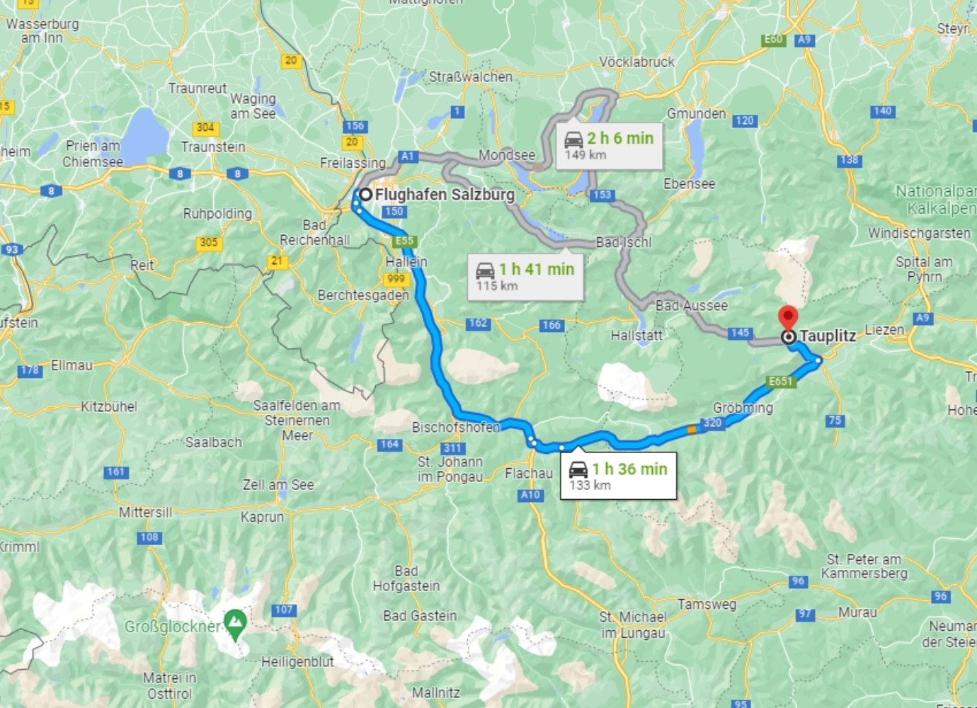 Tauplitz Flugzeug anreisen